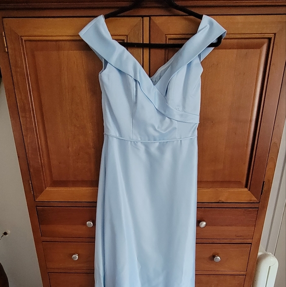 MoriLee Baby Blue Dress - Picture 1 of 4